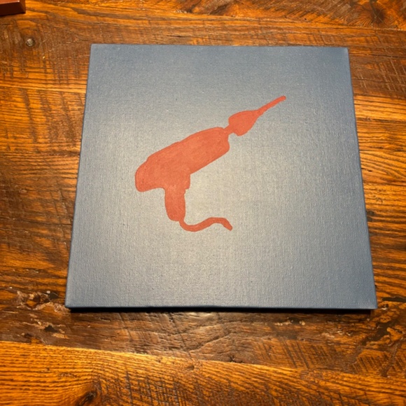 Handmade Tool Artwork  & Frame - nursery or kids bedroom - Picture 6 of 13